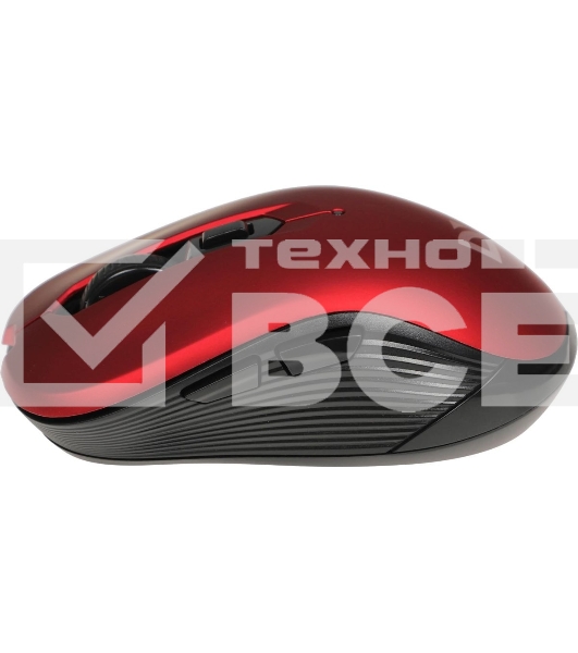 Мышь беспроводная Defender Gassa MM-105 красный, 1600 dpi, радиоканал, USB, кнопки - 6