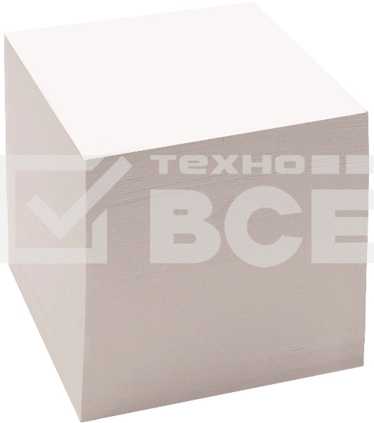 Блок для записей бумажный Silwerhof Eco Эконом 90x90x90мм, 60 г/м2, белый