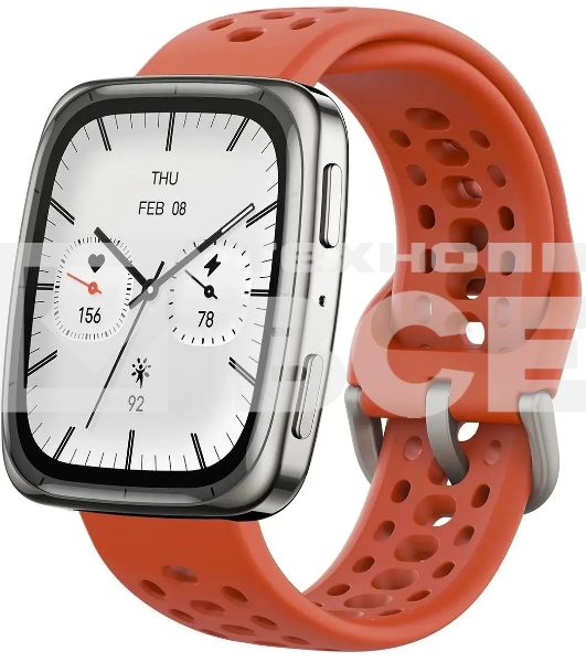 Умные часы Amazfit Active 2S A2440 1.75' AMOLED корп.серебристый рем.черный разм.брасл.:150-210мм (6972596108825)