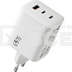 Сетевое зарядное устройство Defender UPA-105 65W, USB A+C+С, белый, фото 1