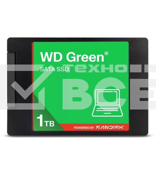 Накопитель SSD 1TB WD Green, 2.5