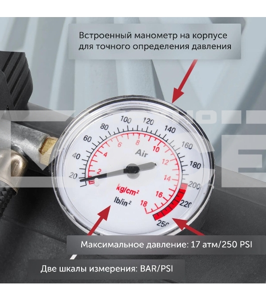 Автомобильный компрессор Starwind CC-120 15л/мин шланг 0.45м