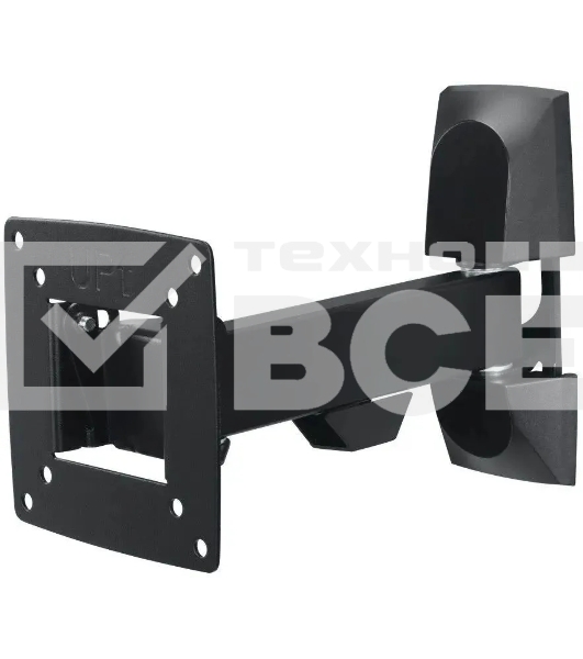 Кронштейн для телевизора Hama 00220820 черный, 10'-26' макс. 15 кг, настенный, поворот и наклон