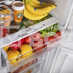 Холодильник Maunfeld MFF144SFW белый глянц. двухкамерный 154/52л морозилка снизу, ручная разморозка, фото2