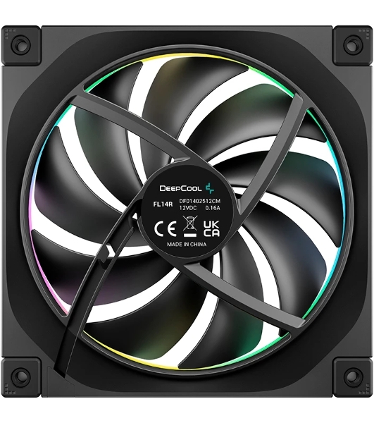 Вентилятор для корпуса Deepcool FL14R-3 IN 1 140mm, 500-1700rpm, 66.59CFM, 31.46dBa (3-pack)