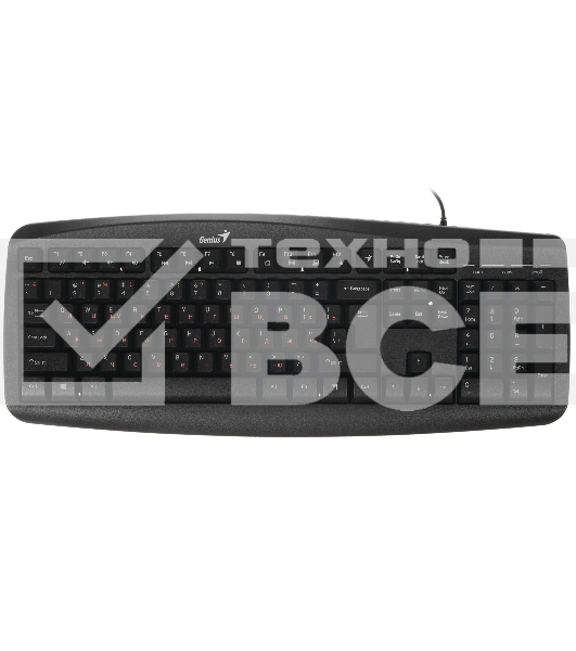 Комплект клавиатура+мышь Genius Smart KM-200 проводной, USB, 1000 DPI, чёрный