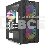 Корпус SAMA S30, Mini-Tower, чёрный, 2 x 140 мм, 1 x 120 мм, фото 1