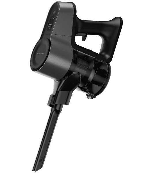 Пылесос вертикальный Grundig VCP 6230 PET оливковый/черный, питание от аккумулятора, 100 Вт, уборка сухая, пылесборник 0.55 л