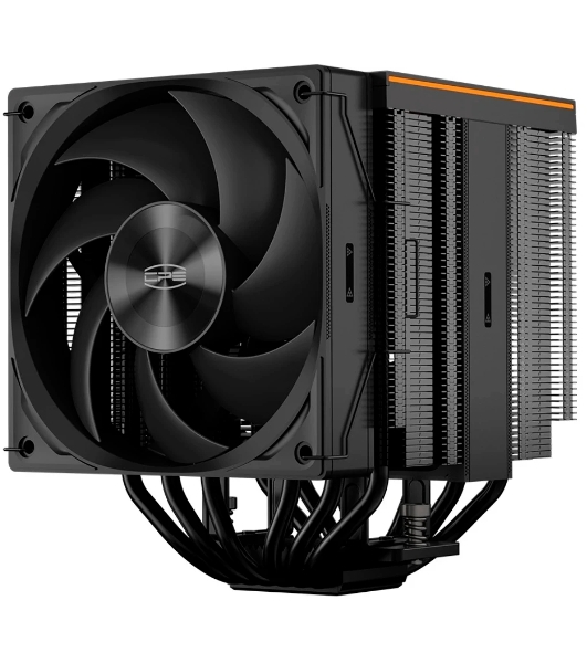 Кулер для процессора PCCooler RZ620Pro TC BK (265W, 4-pin PWM, 160mm, Al/Cu, 6x6mm, 2x120mm, 80CFM, 36.2dBA, 2400RPM, S: 1851/1700/1200/115X, AM5/AM4, black)