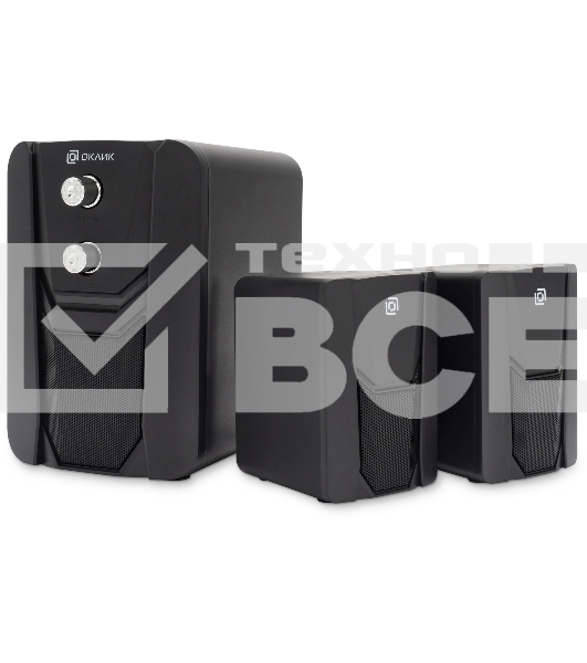 Акустическая система Оклик OK-423 2.1 черный 11Вт