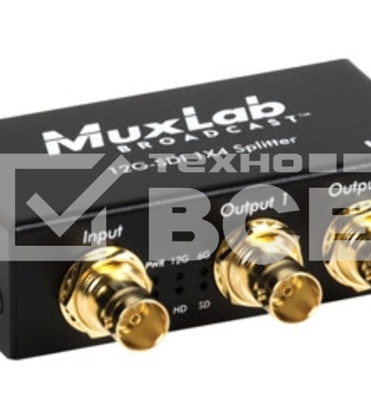 Усилитель-распределитель MuxLab 500727 12G-SDI 1х4