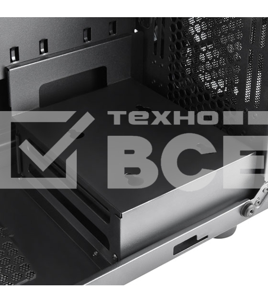 Компьютерный корпус Silverstone SST-PS15B-PRO Precision Mini Tower Micro ATX Computer Case, tempered glass, 2x 120мм ARGb, 1x ARGb Controller, black