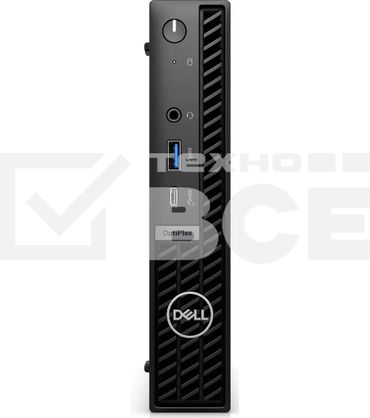 Неттоп Dell Optiplex 7020 Micro i3 14100T (2.7) 16Gb SSD512Gb UHDG 730 Linux Ubuntu GbitEth 260W мышь клавиатура черный (7020-3620)