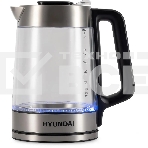 Чайник электрический Hyundai HYK-G5607 1.9л. 2200Вт черный/серебристый корпус: стекло, фото7