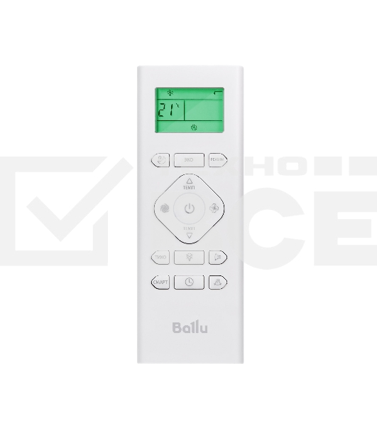 Блок внутренний сплит-системы Ballu iGreen Pro DC BSAGI/in-07HN8 инвертор, 7800 BTU, 23 м², 22.5 дБ, охлаждение, обогрев, осушение, белый
