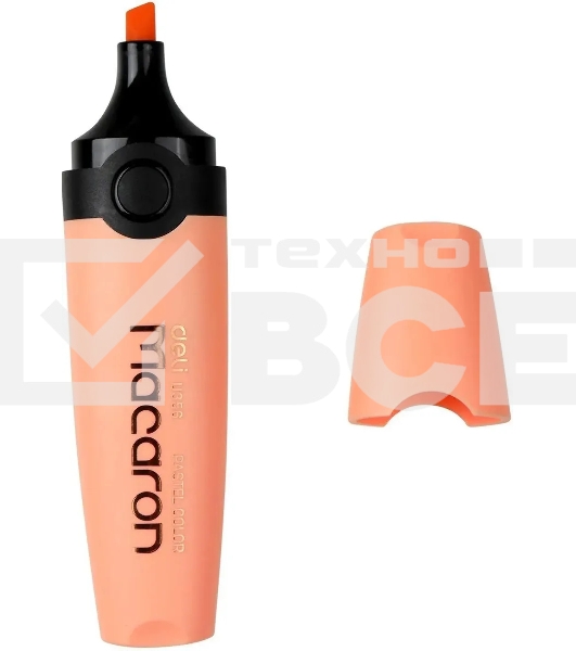 Набор текстовыделителей Deli EU356-MT Macaron, скошенный пишущий наконечник, 4 цвета,