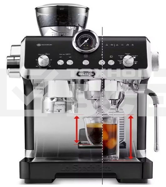 Кофеварка рожковая DELONGHI EC9555 ВК черный, исп. кофе - молотый/зерновой, 2 л, 1550 Вт, 19 Бар