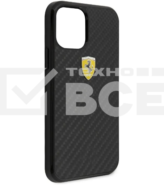 Чехол (клип-кейс) для Apple iPhone 12 mini Ferrari черный (FERCAHCP12SBK)