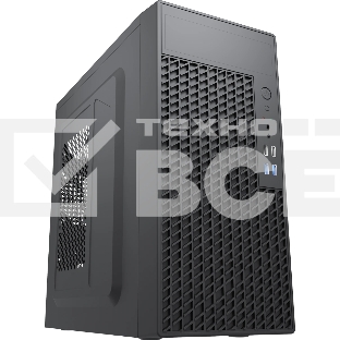 Компьютерный корпус с блоком питания Foxline 450Вт./Case Forza mATX, 450W, 2xUSB 2.0+2xUSB 3.0, Black, w/o FAN, 8 см fan PSU, power cord