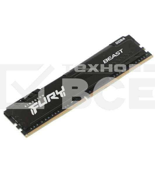 Оперативная память Kingston 8GB 3200MT/s DDR4 CL16 DIMM FURY Beast Black