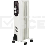 Обогреватель масляный Ballu Classic BOH/CL-07WRN (7 секций), белый, 1500 Вт, 20 м2, термостат, фото 1