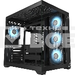 Корпус без блока питания PCCooler C3T700 BK, Midi-Tower, TG, no fans, 1xUSB-A 3.0 + 1xUSB-A 2.0 + 1xUSB-C, ATX, mATX, mITX черный, фото10