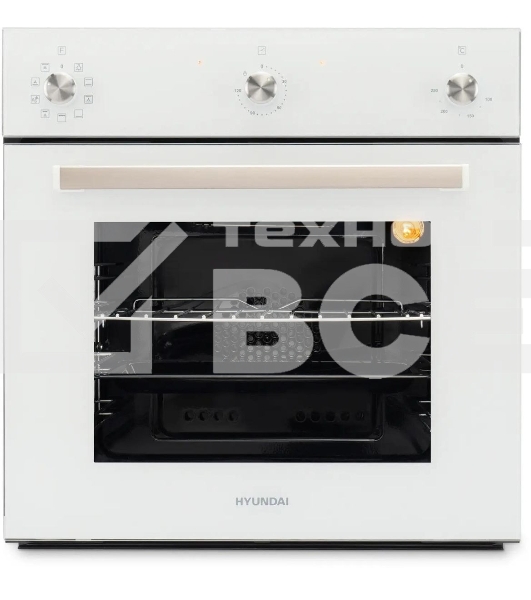 Духовой шкаф Электрический Hyundai 6009.03 WG белый стекло