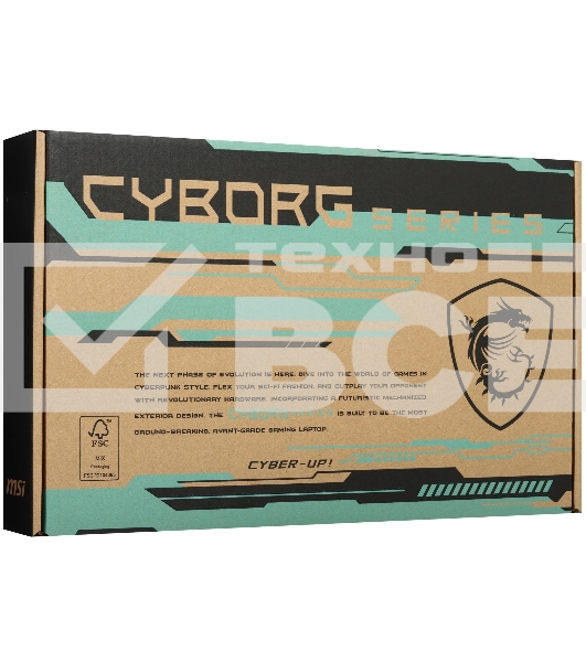 Ноутбук MSI Cyborg 17 B2RWEKG-280XRU/17.3'/IPS/Intel Core 5 210H/16Gb/1Tb SSD/NVIDIA GeForce RTX5050 8Gb/NoOS/черный/2.5kg