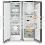 Холодильник Liebherr XRFsf 5220-22 001 (SFNsfd 5227-22 001 + SRsfd 5220-22 001) серебристый двухкамерный 398/271л морозилка сбоку, No Frost, Side by Side, фото2