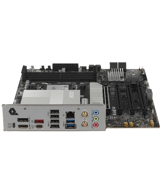 Материнская плата MSI PRO B850M-P B850, AM5, 4*DDR5, 4*PCIEx16, 3*M.2, 2*TypeC, 1*USB3.2Gen2, 6*USB3.2Gen1, 8*USB2.0, 4*SATA3.0, 5G, DP, HDMI, M-ATX, RTL