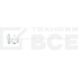 Миксер для красок и штукатурных смесей,80 х 400 мм,оцинкованный,шестигранный хвостовик 8 мм Denzel