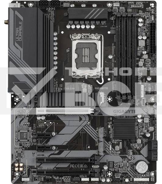 Материнская плата Gigabyte Z790 D AX, LGA 1700, Intel Z790, 4xDDR5, 4xSATA, 3xM.2, 1xPCI-E 5.0 x16, 1xPCI-E 4.0 x4, 2xPCI-E 3.0 x1, 1xHDMI, 1xDP, 1x 2.5Gb LAN, 4xUSB-A 3.2 Gen 1, 1xUSB-A 3.2 Gen 2, 2xUSB-A 2.0, 1xUSB-C 3.2 Gen 2, 3x3.5 мм, 7.1, ATX