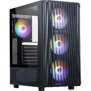 Компьютерный корпус Accord 3602 черный без БП ATX 2xUSB3.0 1xUSB3.1 audio bott PSU