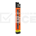 Сетевой фильтр СТАРТ SP 6x1 ZDVT 2USB, 6 розеток, до 16А, 1.5м, с заземлением, кнопка включения, алюминиевый корпус, защитные шторки, черный, фото9