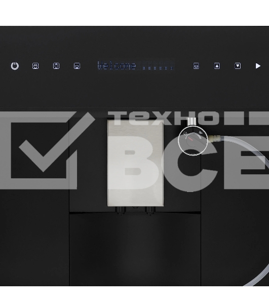 Кофемашина автоматическая встраиваемая Krona ONYX 45H coffee BL/BL черный, исп. кофе - молотый/зерновой, 1,8 л, 1500 Вт