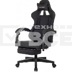Кресло игровое Zombie 3 черный Neo Black крестов. пластик, подст. для ног, фото13
