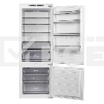 Встраиваемый холодильник Maunfeld MBF193NFW1GR Inverter белый двухкамерный 257/84 л морозилка снизу, No Frost, фото9