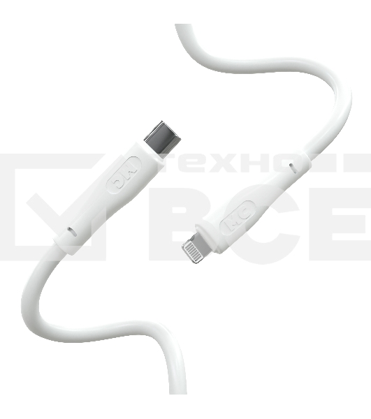 Кабель MORE CHOICE (4620202553119) K60ia 2м USB 3.0A PD 27W для Lightning ng 8-pin Type-C - 2м, белый