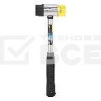 Рихтовочный молоток Deli DL5340 Длина 315 мм, боек резина+пластик (содержит железный песок, не отскакивает при ударе), рукоятка сталь с резиновым покрытием, фото 1