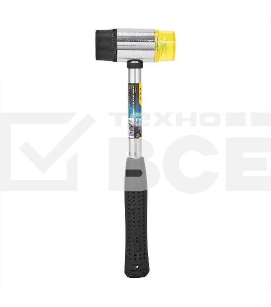 Рихтовочный молоток Deli DL5340 Длина 315 мм, боек резина+пластик (содержит железный песок, не отскакивает при ударе), рукоятка сталь с резиновым покрытием