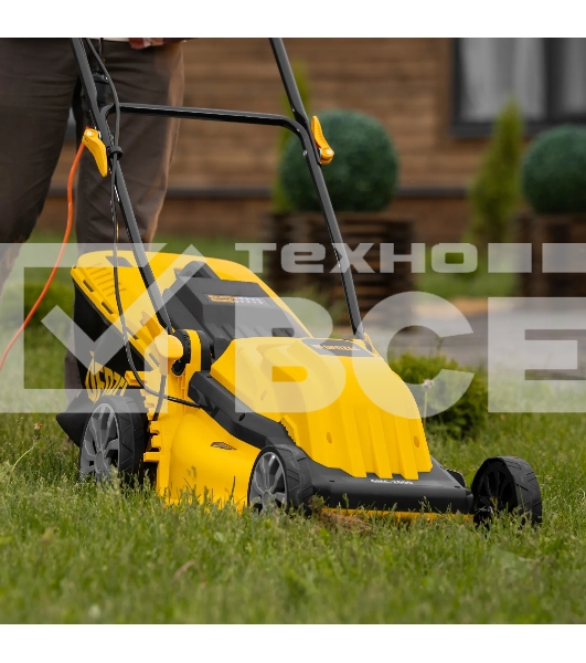 Газонокосилка электрическая Denzel GMC-2000, шир. 44см, 2000 Вт, 6 уров., травосб. 45 л