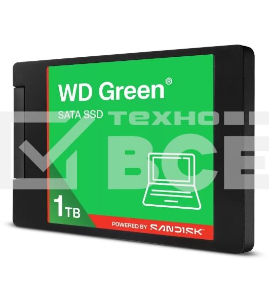 Накопитель SSD 1TB WD Green, 2.5