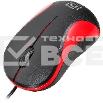 Мышь проводная Oklick 115S черный/красный, 1200 dpi, USB, кнопки - 3, фото4