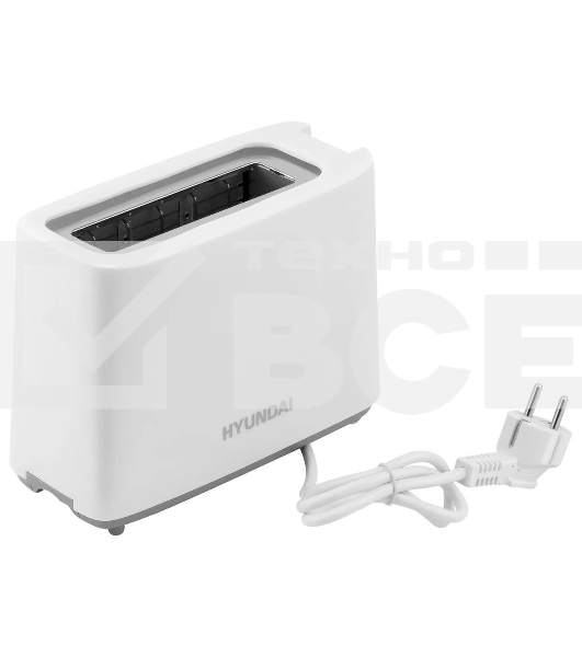 Тостер Hyundai HYT-8006 500 Вт, белый/серый