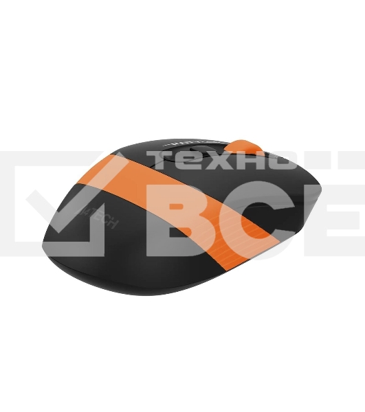 Мышь беспроводная A4Tech Fstyler FG10 черный/оранжевый, 2000 dpi, радиоканал, USB, кнопки - 4