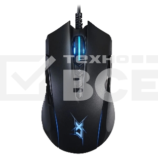 Мышь проводная A4Tech X89 черный, 2400 dpi, USB, кнопки - 8
