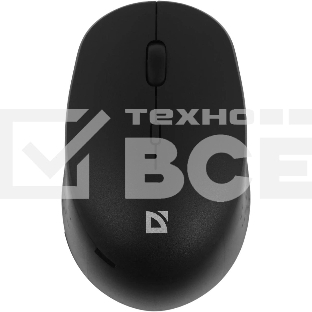 Мышь беспроводная Defender Auris MB-027 черный, 1600 dpi, радиоканал, USB, кнопки - 4