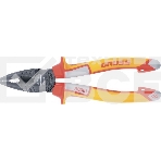 Плоскогубцы Gross 16989 комбинированные, диэлектрические, трехкомпонентные рукоятки, до 1000в, 180 мм, фото 1