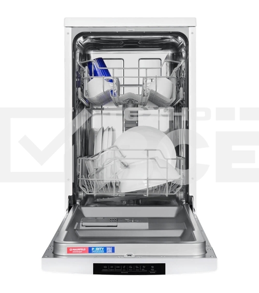 Посудомоечная машина Maunfeld MWF45220W, белый, 44.8 см, 10 компл., 49 дБ, класс A++