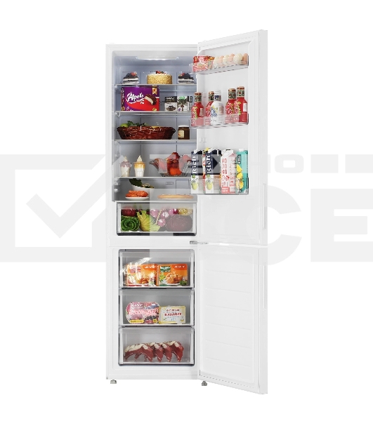 Холодильник Haier CEF537AWG белый двухкамерный 263/105 л морозилка снизу, No Frost